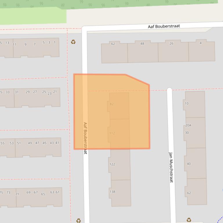 Kaart van postcodegebied 1065LV.