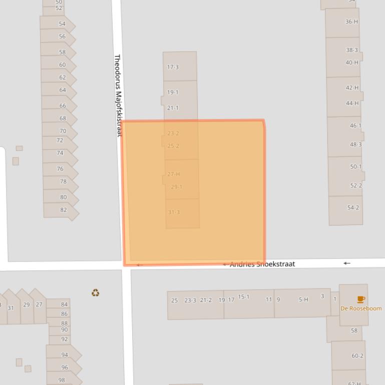 Kaart van postcodegebied 1065SR.