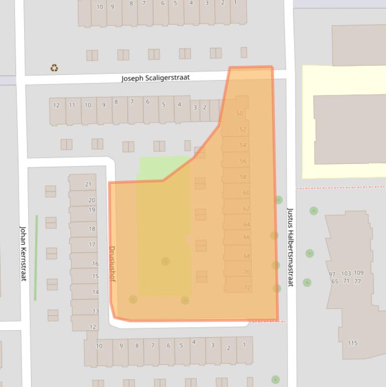 Kaart van postcodegebied 1065VH.