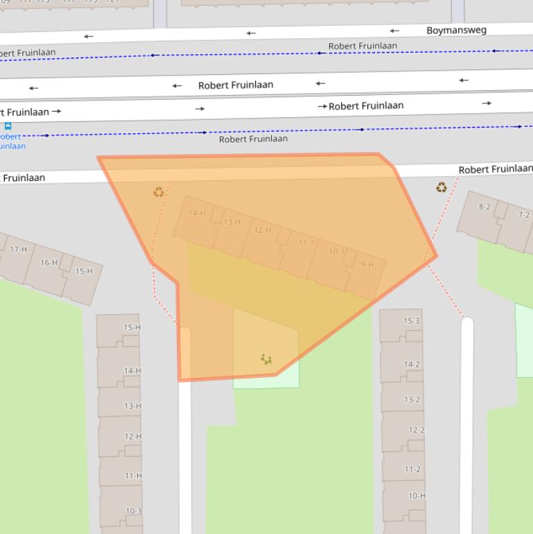 Kaart van postcodegebied 1065XV.