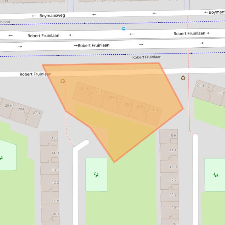 Kaart van postcodegebied 1065XX.