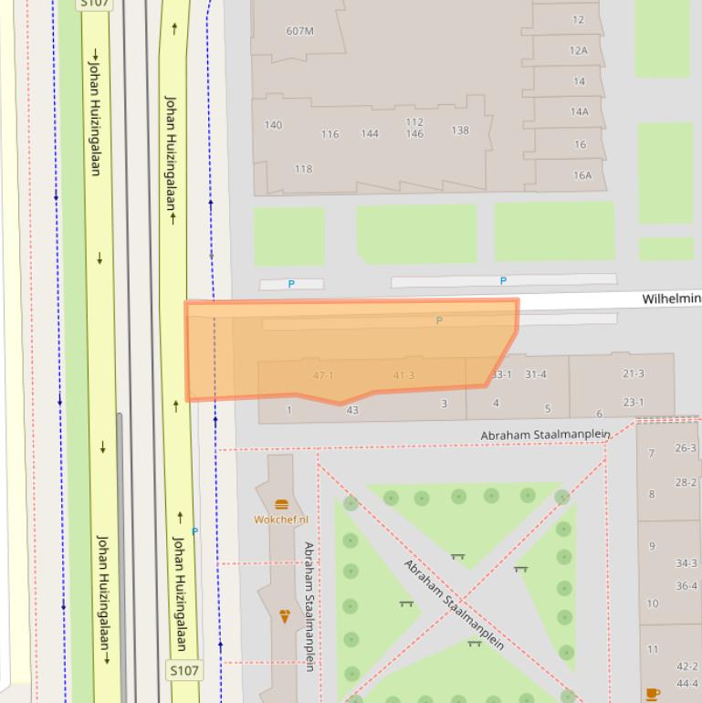 Kaart van postcodegebied 1066AD.