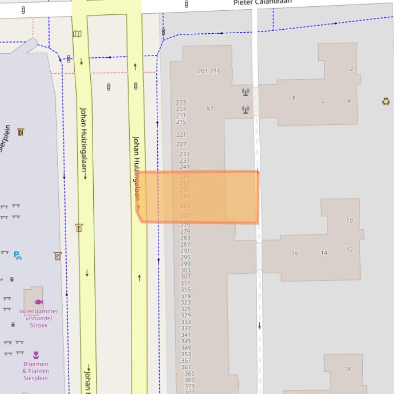 Kaart van postcodegebied 1066AP.