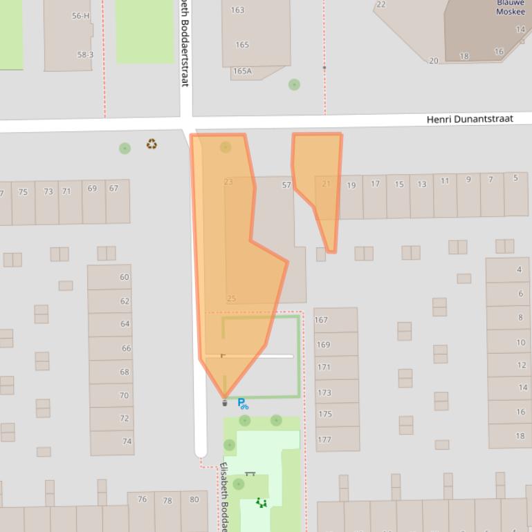 Kaart van postcodegebied 1066AT.