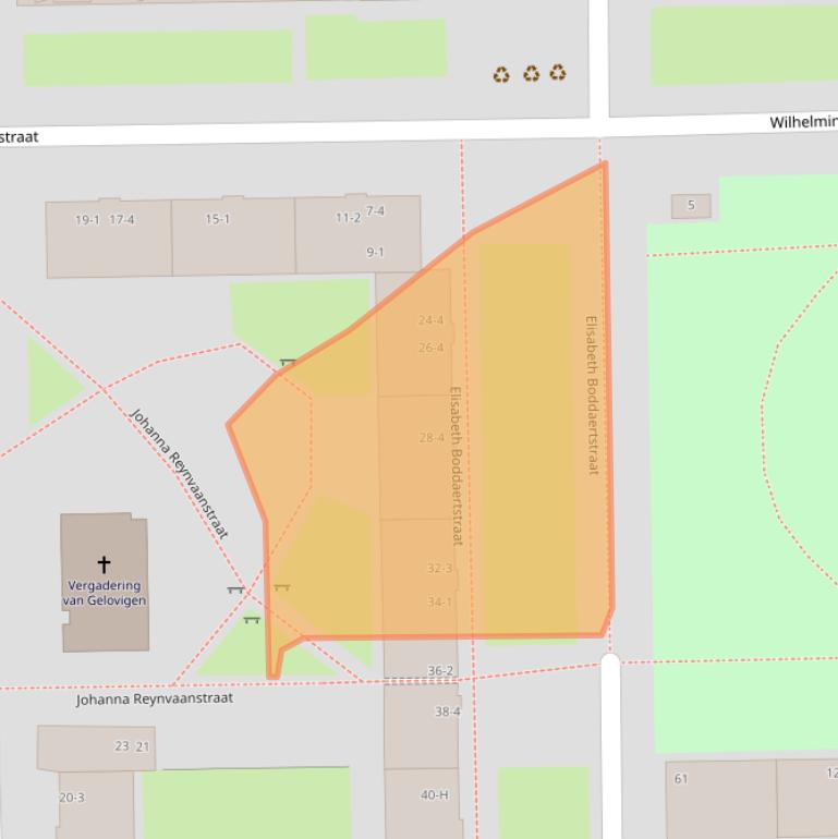 Kaart van postcodegebied 1066BD.