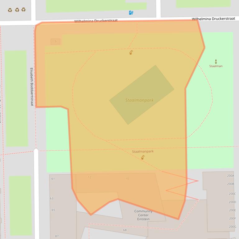Kaart van postcodegebied 1066BR.