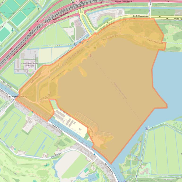 Kaart van postcodegebied 1066BV.