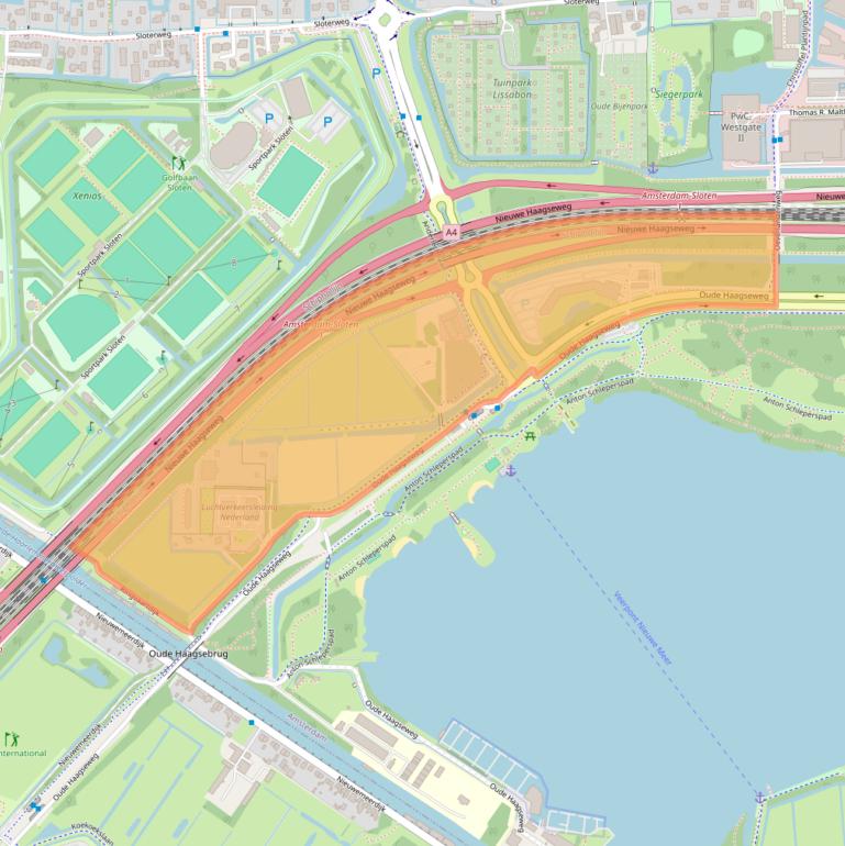 Kaart van postcodegebied 1066BW.