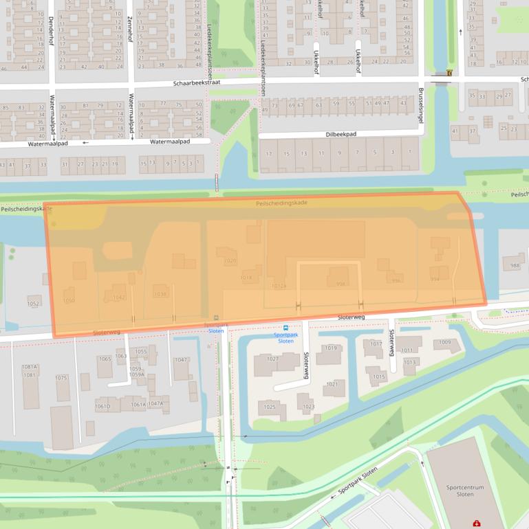 Kaart van postcodegebied 1066CS.