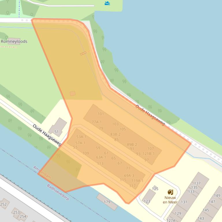 Kaart van postcodegebied 1066DC.