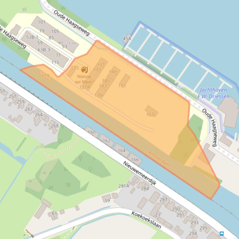 Kaart van postcodegebied 1066DD.