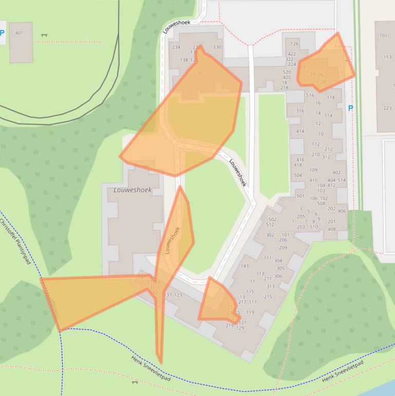 Kaart van postcodegebied 1066DN.