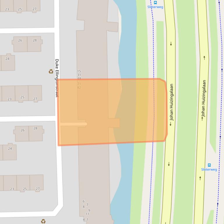 Kaart van postcodegebied 1066GG.