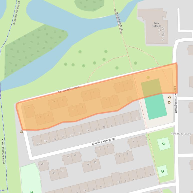 Kaart van postcodegebied 1066GT.