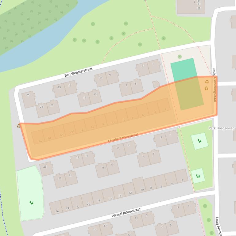 Kaart van postcodegebied 1066GW.