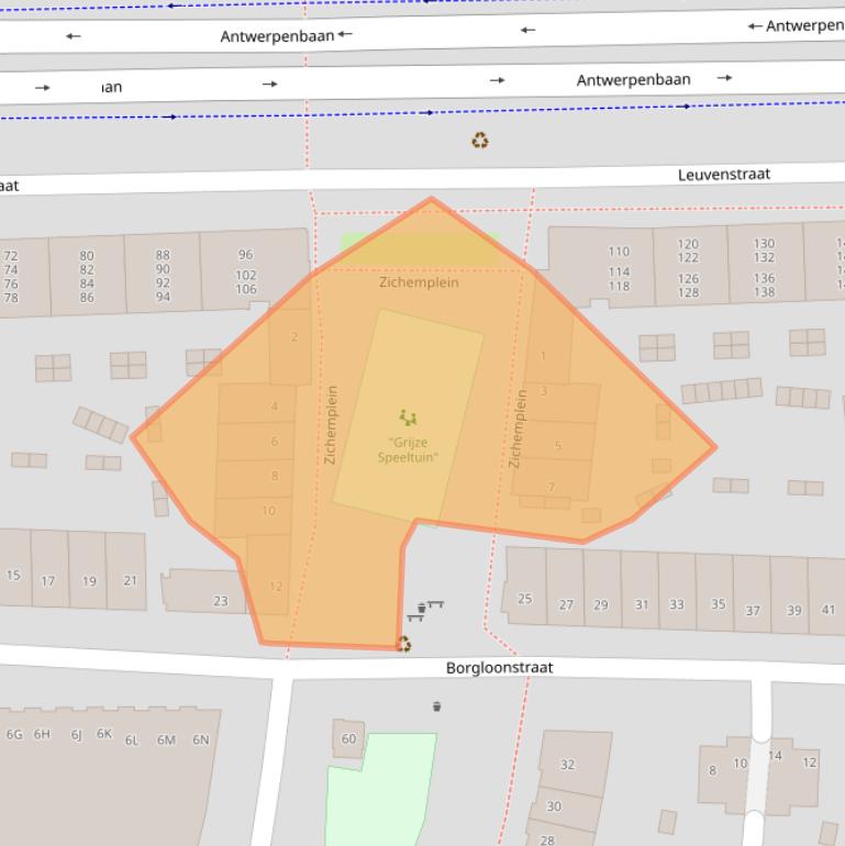 Kaart van postcodegebied 1066HE.