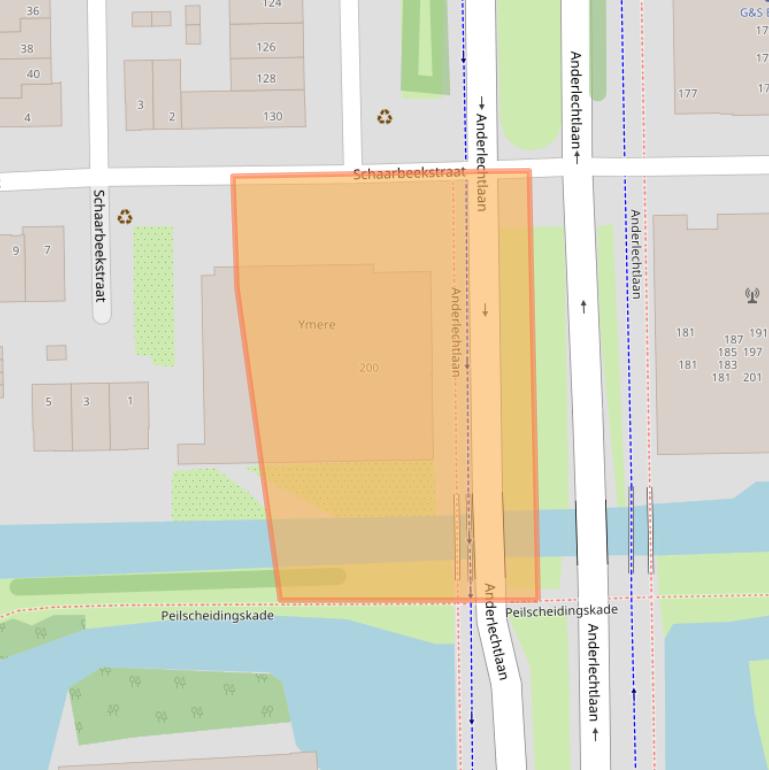Kaart van postcodegebied 1066HL.