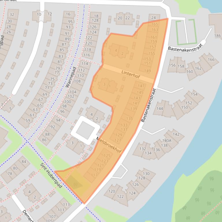 Kaart van postcodegebied 1066JC.