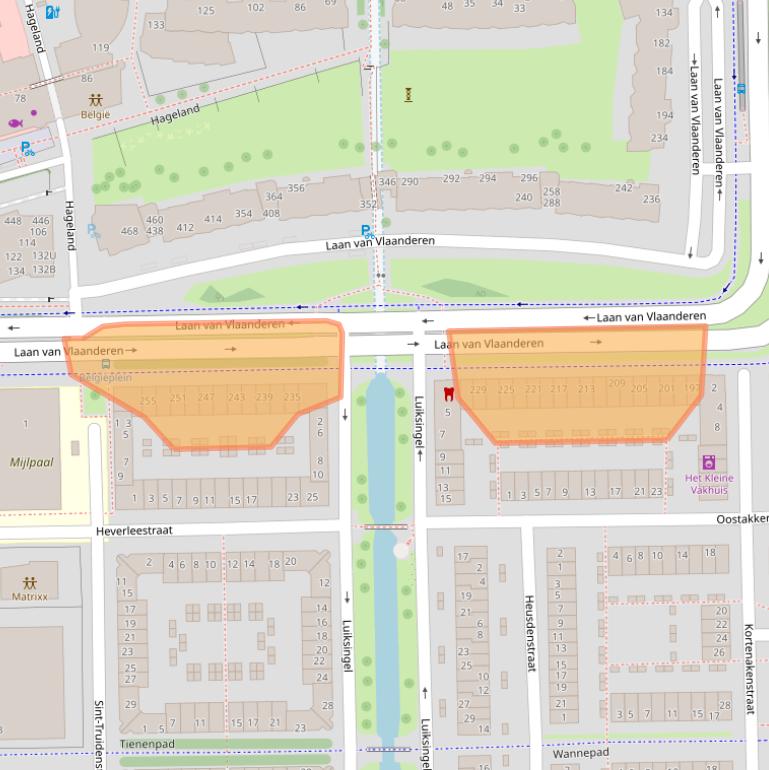 Kaart van postcodegebied 1066JL.
