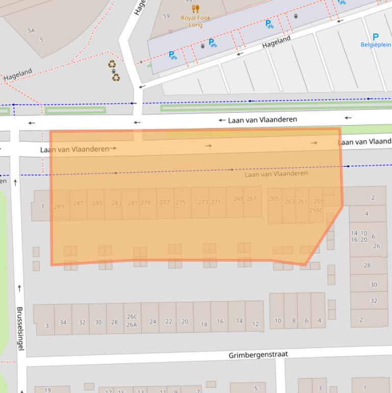 Kaart van postcodegebied 1066JN.