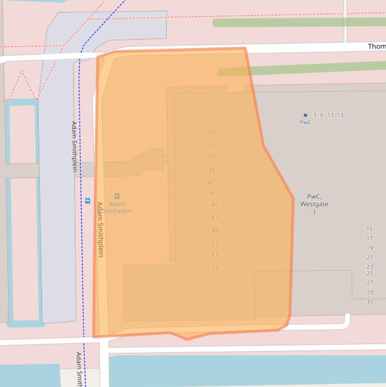 Kaart van postcodegebied 1066KN.