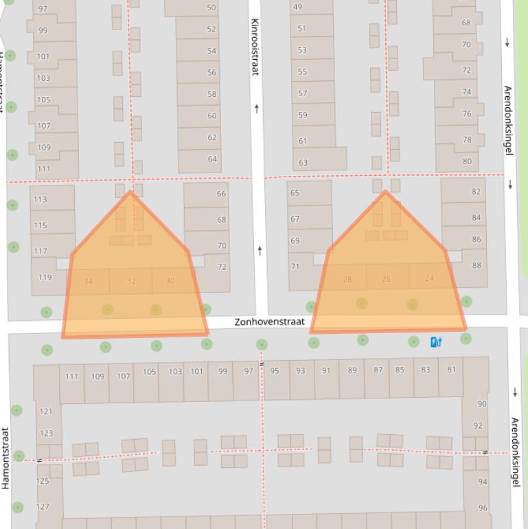 Kaart van postcodegebied 1066ME.