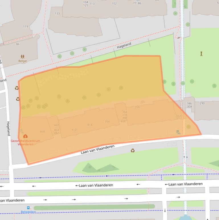 Kaart van postcodegebied 1066MT.