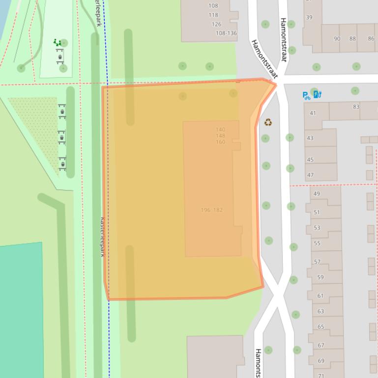 Kaart van postcodegebied 1066ND.