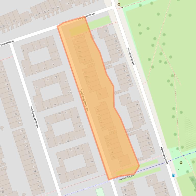 Kaart van postcodegebied 1066NX.