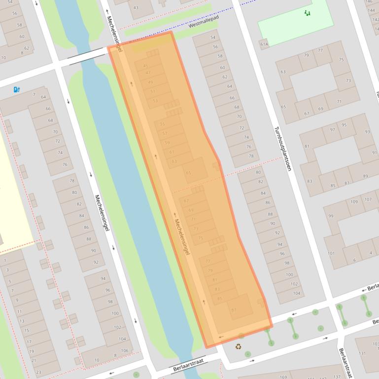 Kaart van postcodegebied 1066PB.