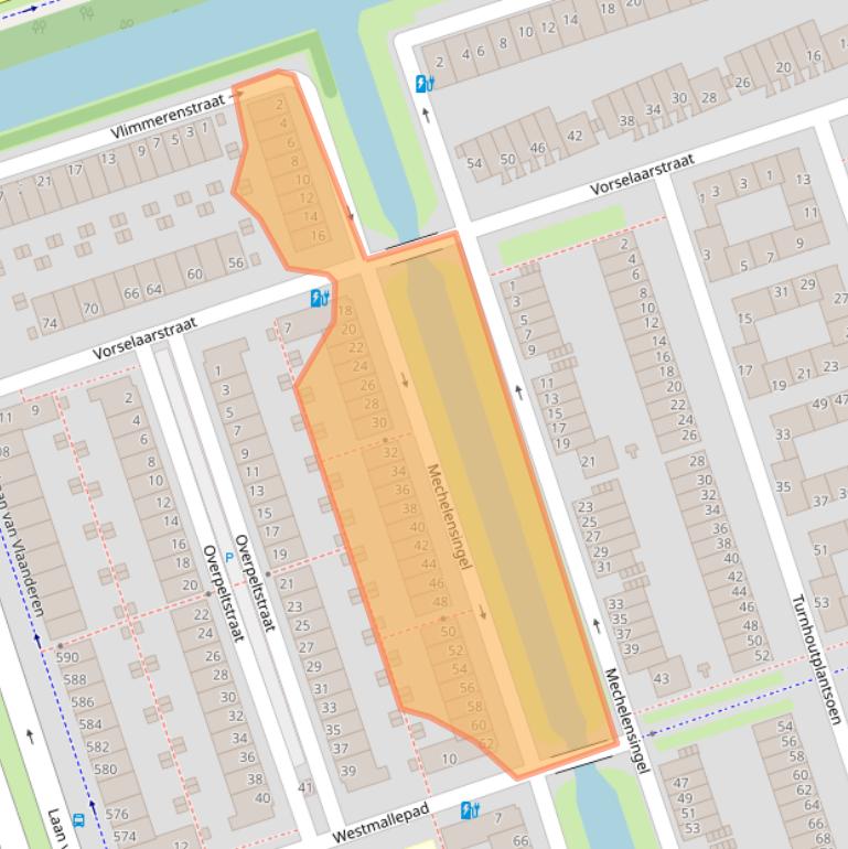 Kaart van postcodegebied 1066PC.