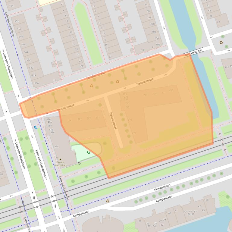 Kaart van postcodegebied 1066PM.