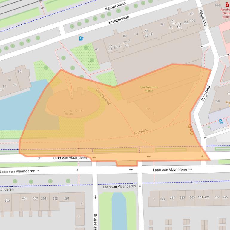 Kaart van postcodegebied 1066PZ.