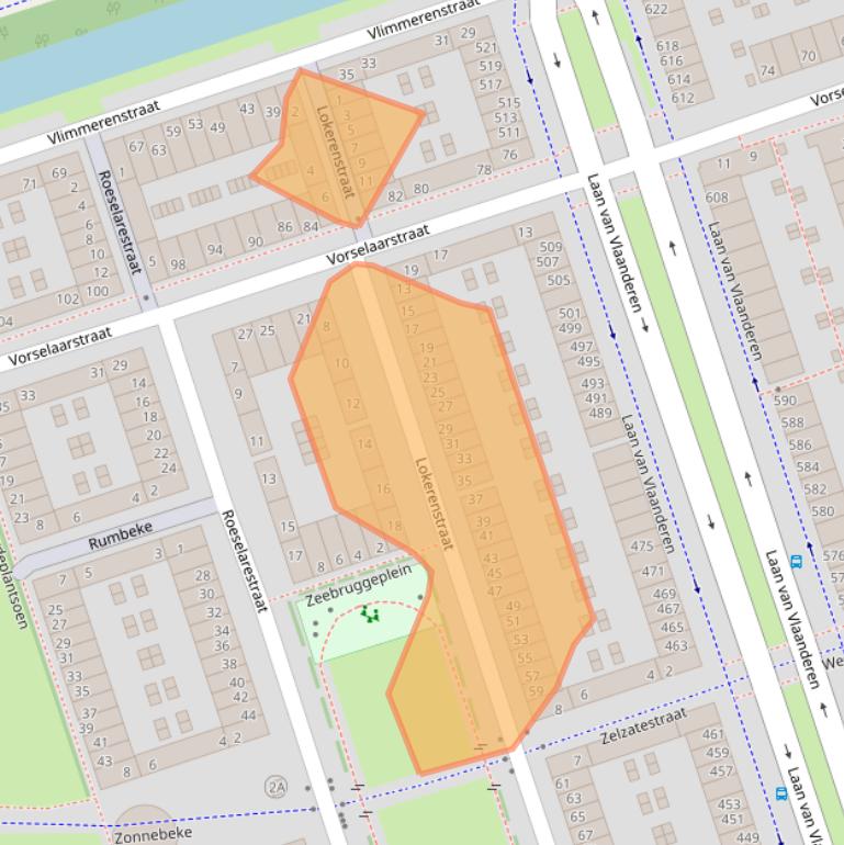Kaart van postcodegebied 1066SN.