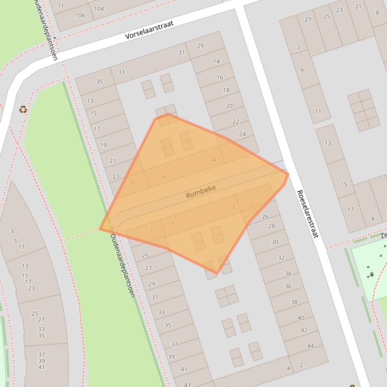 Kaart van postcodegebied 1066SZ.