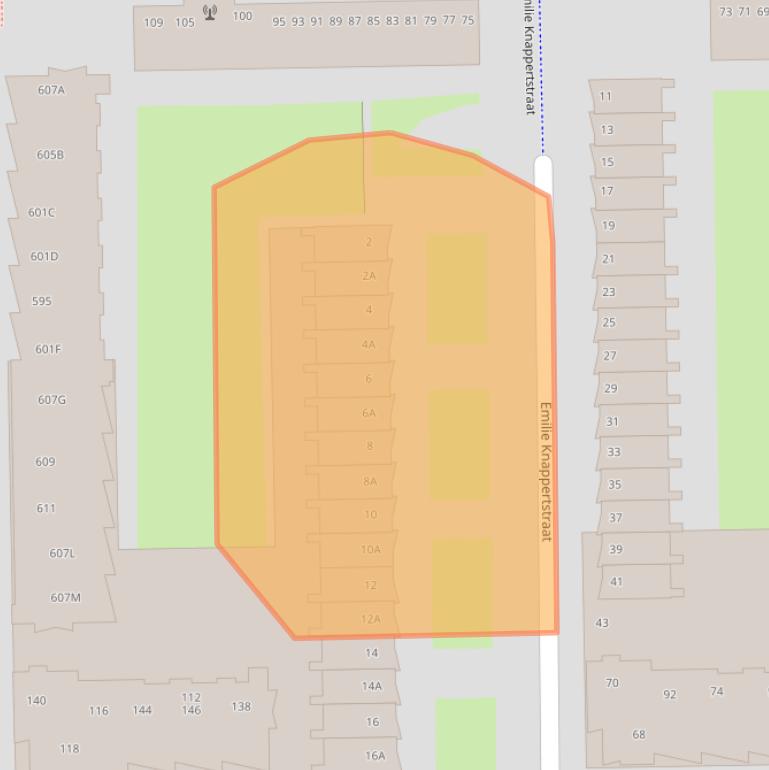 Kaart van postcodegebied 1066XB.