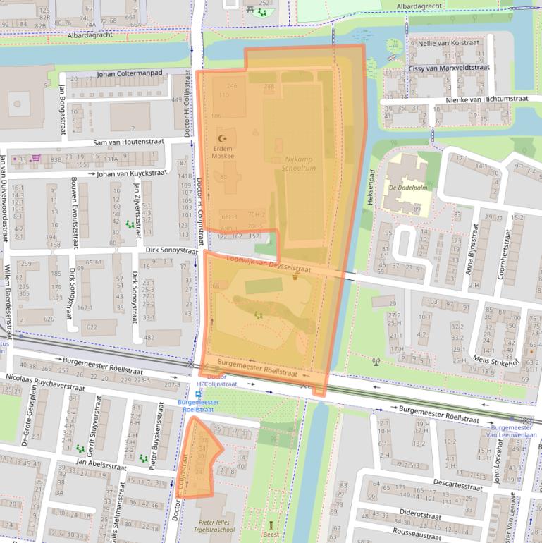 Kaart van postcodegebied 1067CH.