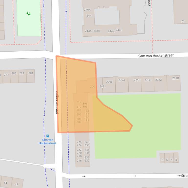 Kaart van postcodegebied 1067GL.