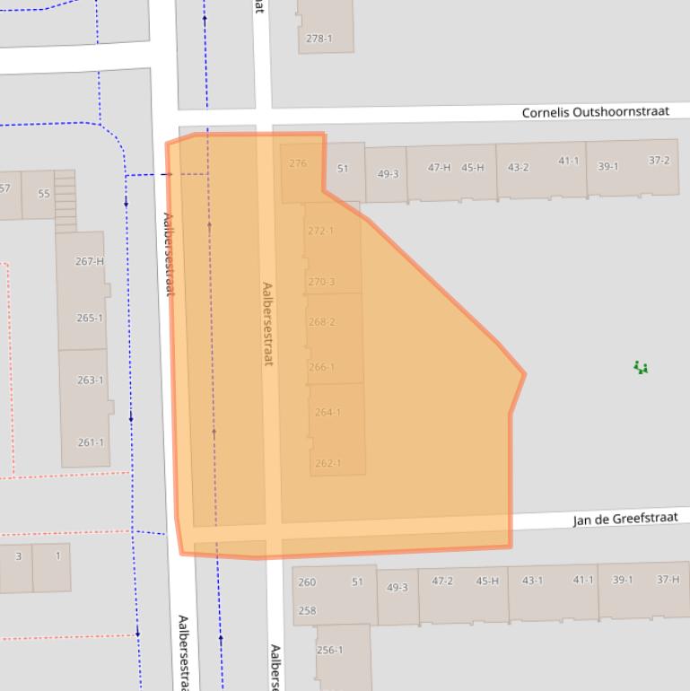 Kaart van postcodegebied 1067GP.