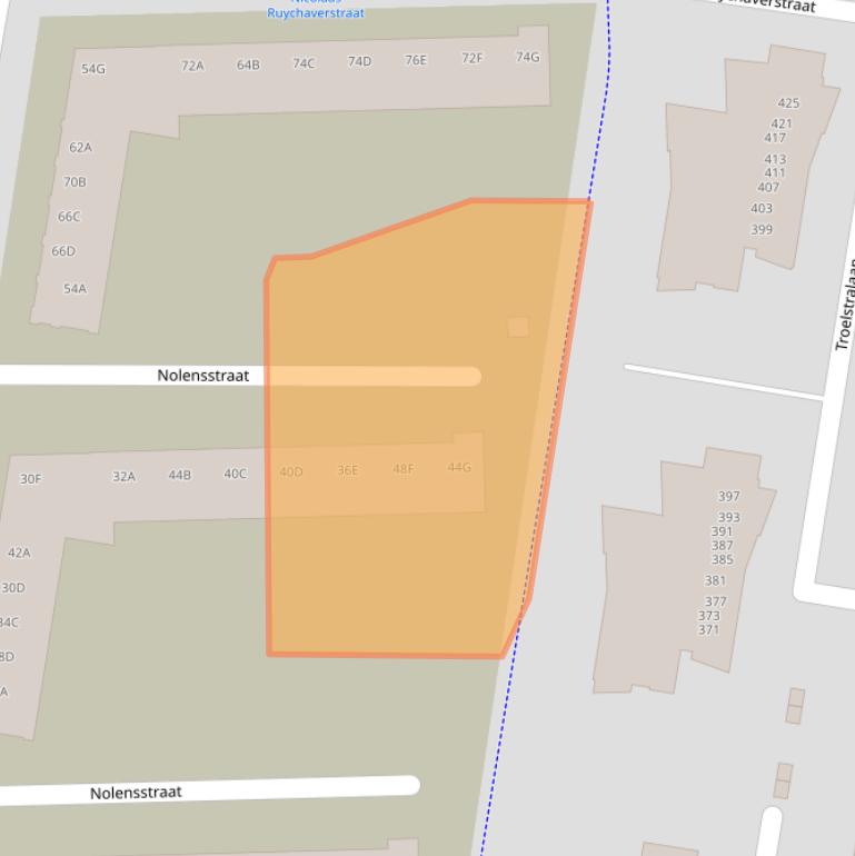 Kaart van postcodegebied 1067KG.