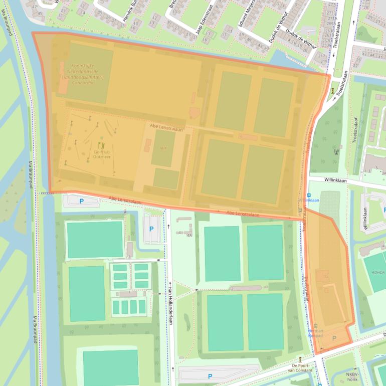 Kaart van postcodegebied 1067MV.