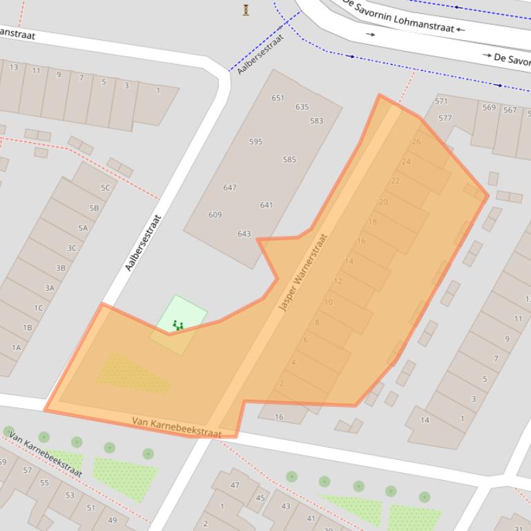 Kaart van postcodegebied 1067PX.