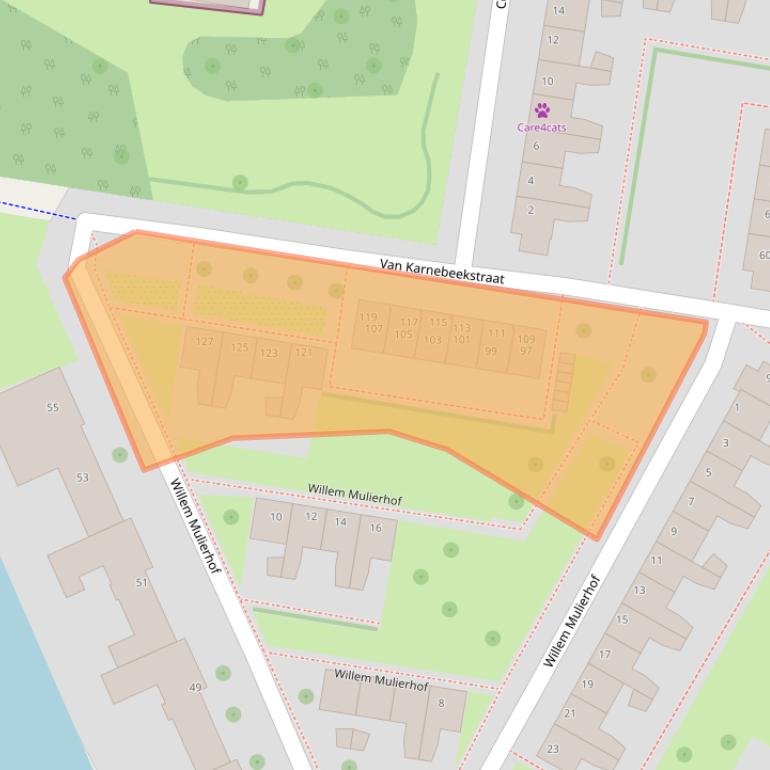 Kaart van postcodegebied 1067RJ.