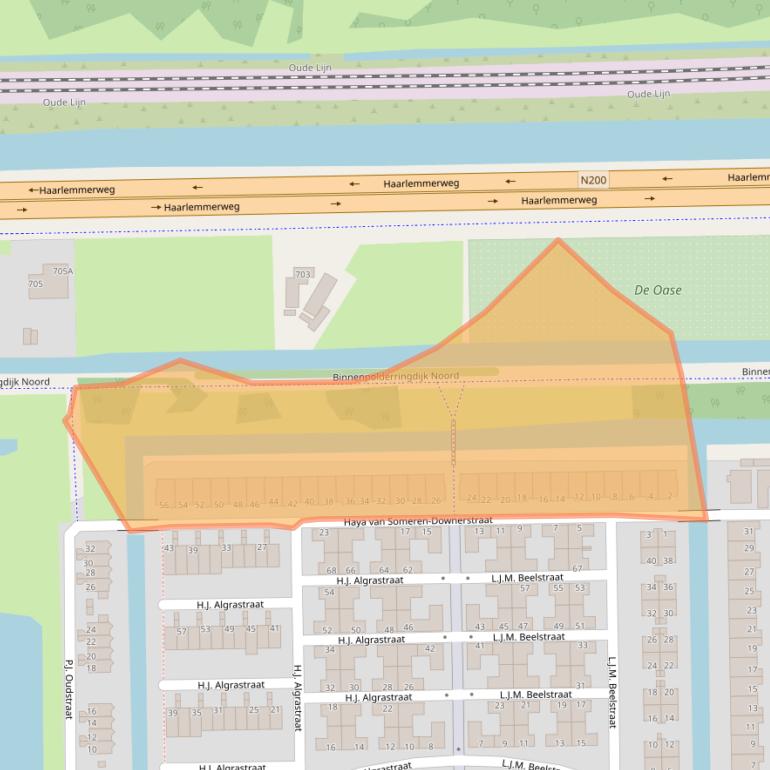 Kaart van postcodegebied 1067WR.