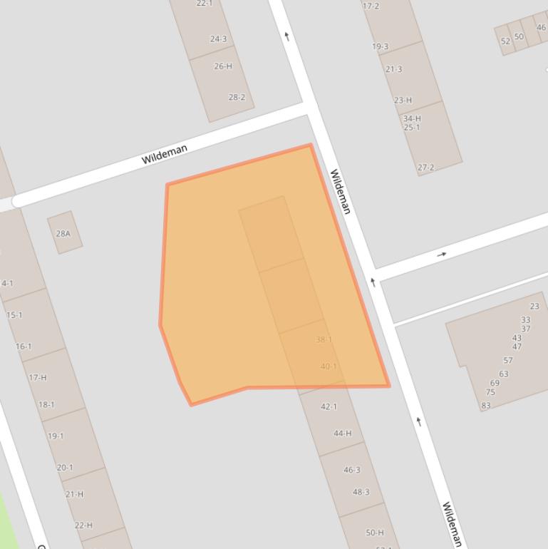 Kaart van postcodegebied 1068BM.