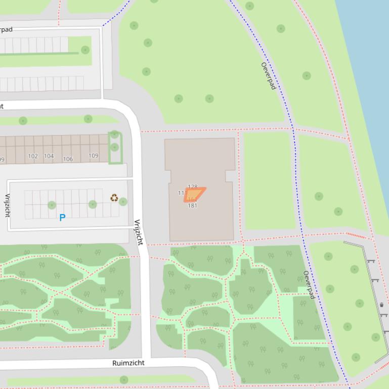 Kaart van postcodegebied 1068CJ.