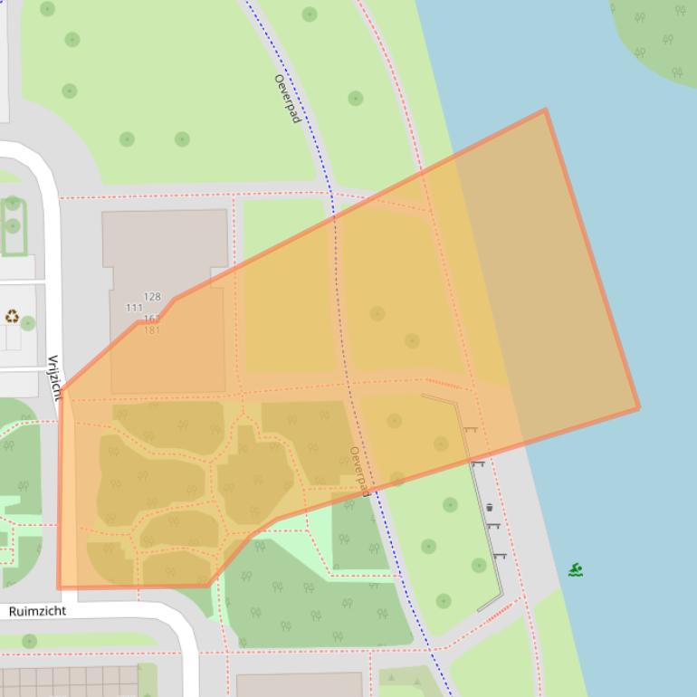 Kaart van postcodegebied 1068CK.