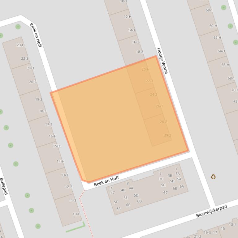 Kaart van postcodegebied 1068DD.