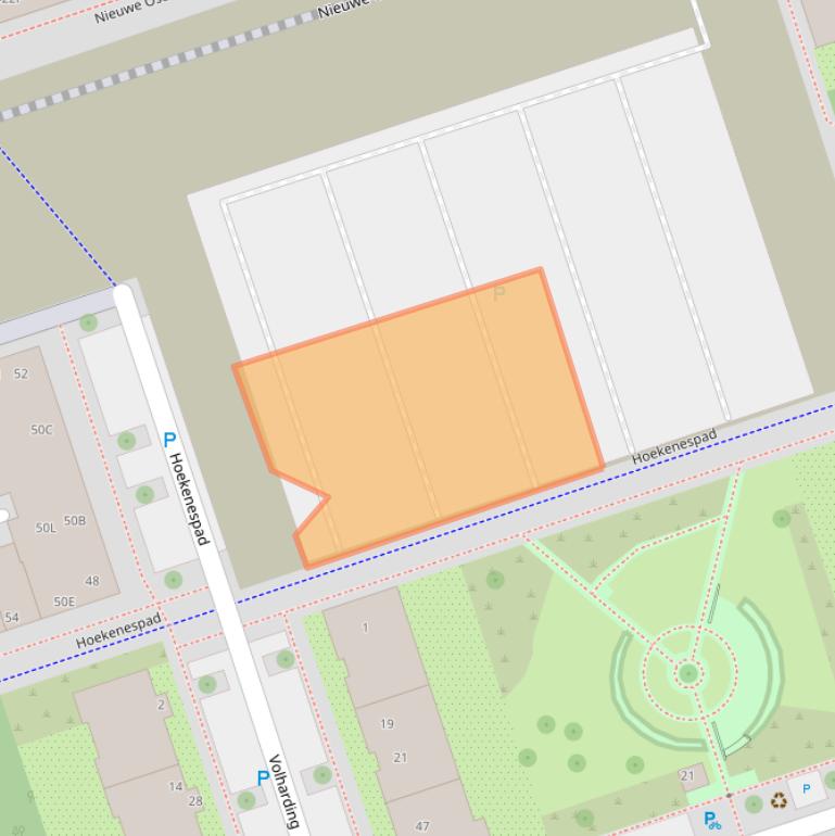 Kaart van postcodegebied 1068HD.