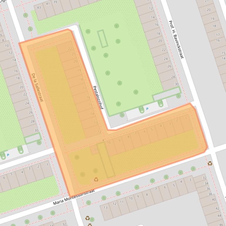 Kaart van postcodegebied 1068KH.